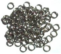 100 6mm Nickel Split Rings